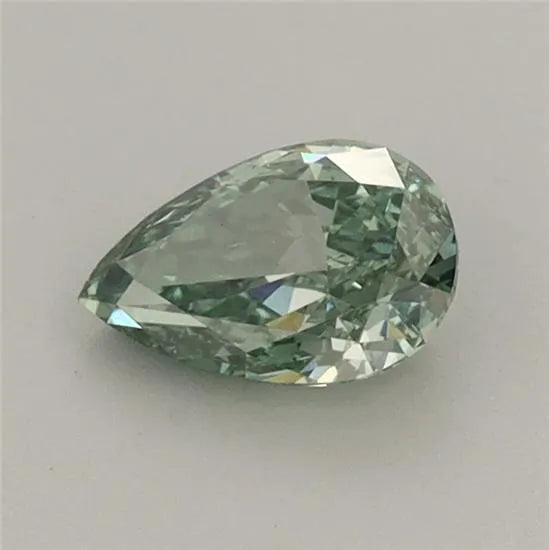 0.56ct Pear Lab Grown Diamond (Colour Fancy Vivid Green, Clarity VS1, IGI Certified)