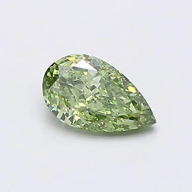0.56ct Pear Lab Grown Diamond (Colour Fancy Vivid Green, Clarity VVS2, IGI Certified)