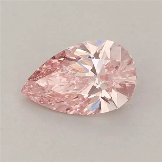 0.56ct Pear Lab Grown Diamond (Colour Fancy Vivid Pink, Clarity VVS2, IGI Certified)