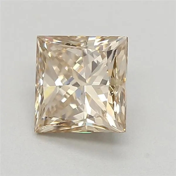 0.56ct Princess Lab Grown Diamond (Colour Very Light Yellowish Brown, Clarity VVS2, IGI Certified)