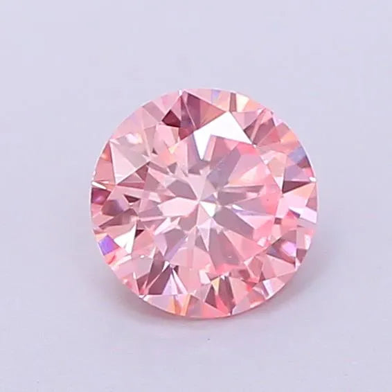0.56ct Round Lab Grown Diamond (Colour Fancy Intense Pink, Clarity VS1, Cut VG, IGI Certified)