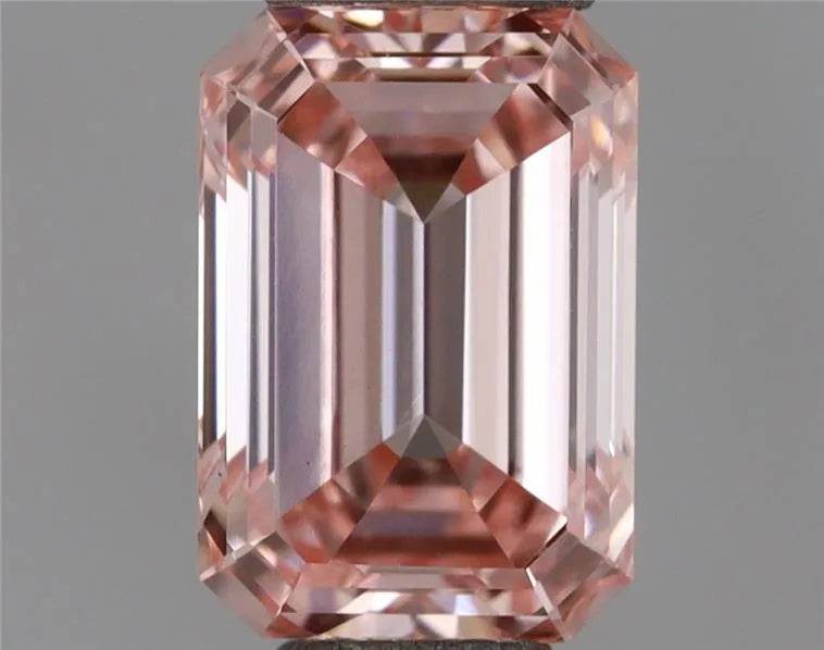 0.57ct Emerald Lab Grown Diamond (Colour Fancy Intense Pink, Clarity VS1, IGI Certified)