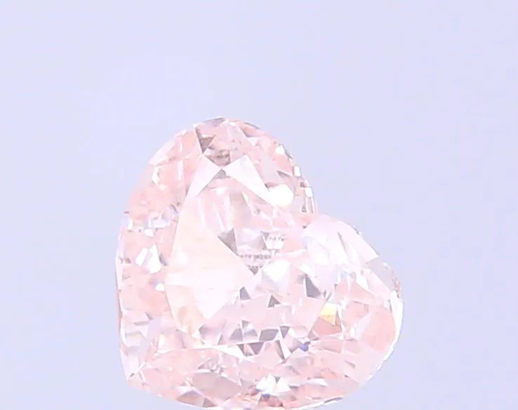 0.57ct Heart Lab Grown Diamond (Colour Fancy Light Pinkish Brown, Clarity VVS2, IGI Certified)