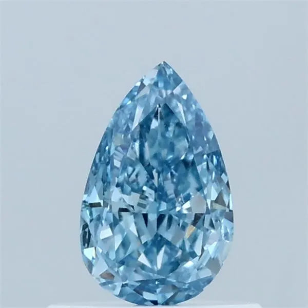 0.57ct Pear Lab Grown Diamond (Colour Fancy Vivid Blue, Clarity VVS2, IGI Certified)