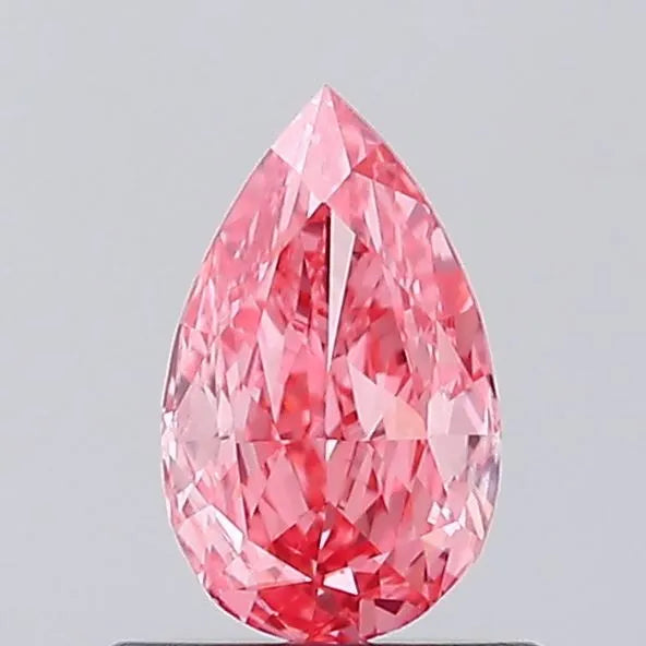 0.57ct Pear Lab Grown Diamond (Colour Fancy Vivid Pink, Clarity SI1, IGI Certified)