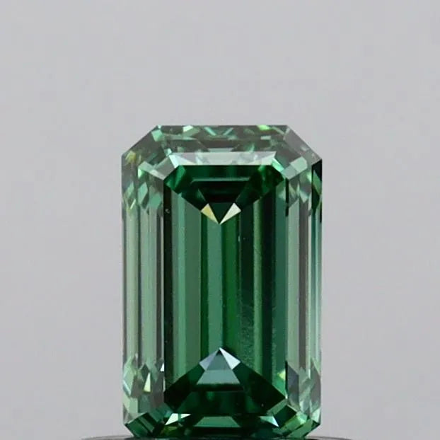 0.58ct Emerald Lab Grown Diamond (Colour Fancy Vivid Green, Clarity VS2, IGI Certified)