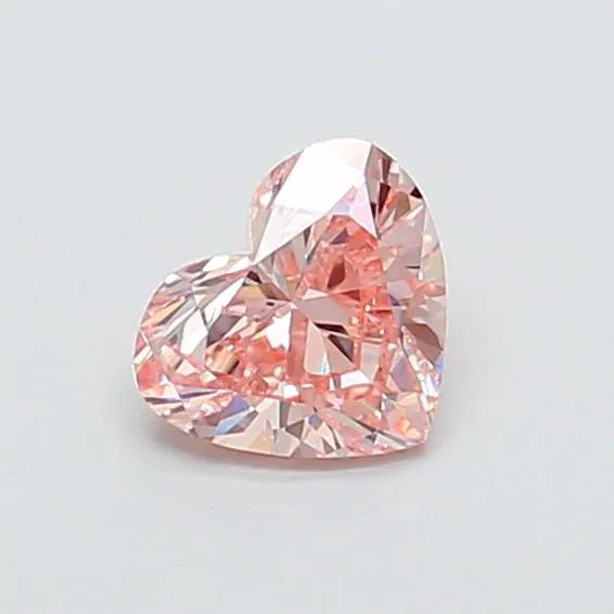 0.58ct Heart Lab Grown Diamond (Colour Fancy Pink, Clarity VVS2, IGI Certified)