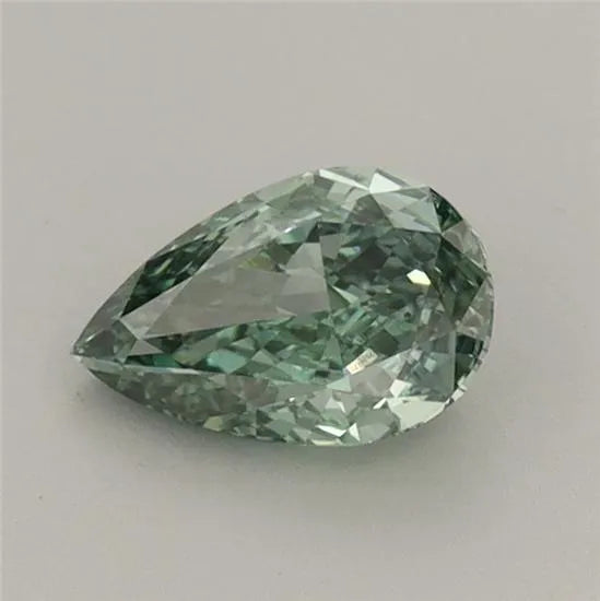 0.58ct Pear Lab Grown Diamond (Colour Fancy Vivid Green, Clarity VS1, IGI Certified)