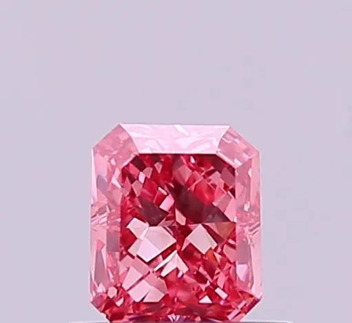 0.58ct Radiant Lab Grown Diamond (Colour Fancy Vivid Pink, Clarity VS1, Cut GD, IGI Certified)
