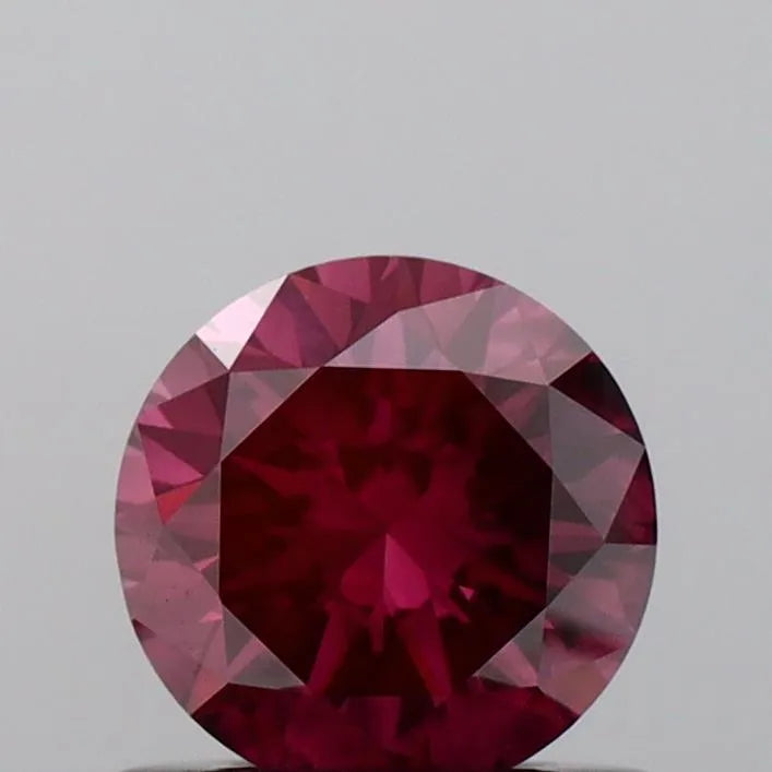 0.58ct Round Lab Grown Diamond (Colour Fancy Deep Pink, Clarity SI2, Cut VG, IGI Certified)