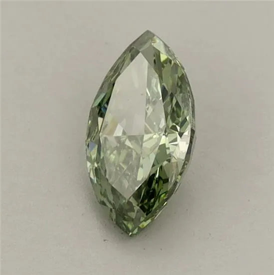 0.59ct Marquise Lab Grown Diamond (Colour Fancy Vivid Green, Clarity VVS2, IGI Certified)