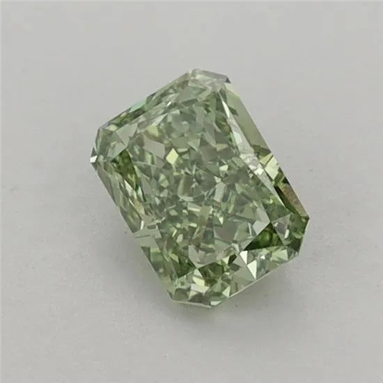 0.59ct Radiant Lab Grown Diamond (Colour Fancy Vivid Green, Clarity VVS2, IGI Certified)