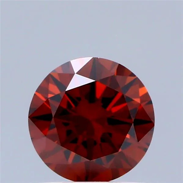 0.59ct Round Lab Grown Diamond (Colour Fancy Deep Orange, Clarity VS1, Cut VG, IGI Certified)