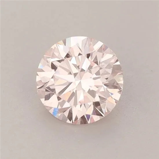 0.59ct Round Lab Grown Diamond (Colour Fancy Pink, Clarity VVS2, Cut ID, IGI Certified)