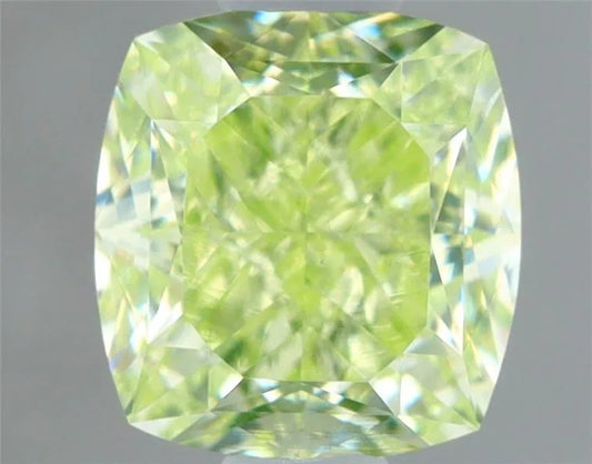 0.60ct Cushion brilliant Natural Diamond (Colour Fancy Light Green, Clarity VS1, GIA Certified)