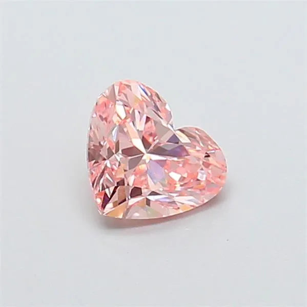 0.60ct Heart Lab Grown Diamond (Colour Fancy Vivid Pink, Clarity VVS2, IGI Certified)