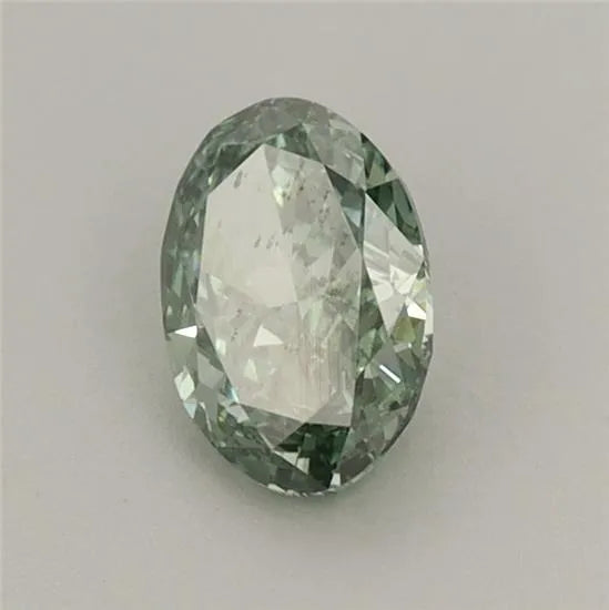 0.60ct Oval Lab Grown Diamond (Colour Fancy Vivid Green, Clarity VS1, IGI Certified)
