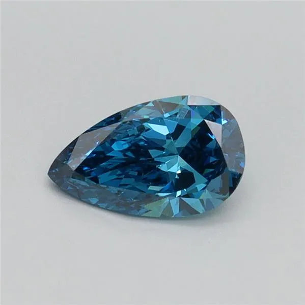 0.60ct Pear Lab Grown Diamond (Colour Fancy Vivid Blue, Clarity VVS2, IGI Certified)