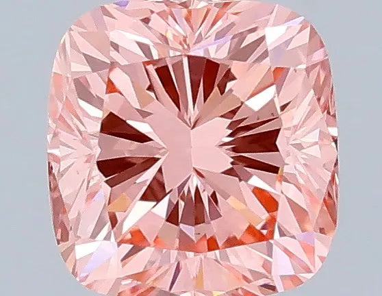 0.61ct Cushion modified Lab Grown Diamond (Colour Fancy Vivid Pink, Clarity VS1, IGI Certified)
