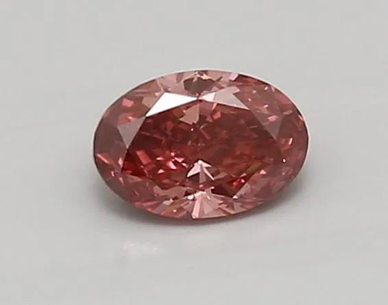 0.61ct Oval Lab Grown Diamond (Colour Fancy Vivid Pink, Clarity VVS2, IGI Certified)