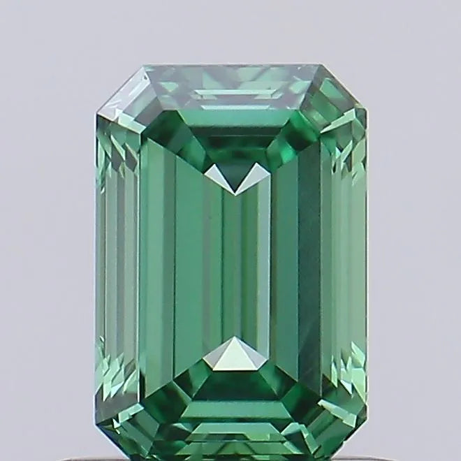 0.62ct Emerald Lab Grown Diamond (Colour Fancy Vivid Green, Clarity VVS2, IGI Certified)