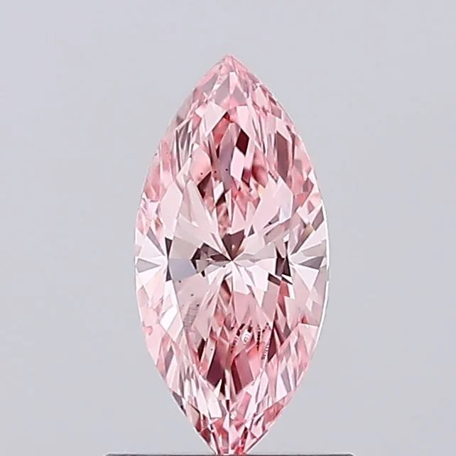 0.62ct Marquise Lab Grown Diamond (Colour Fancy Vivid Pink, Clarity VS1, IGI Certified)