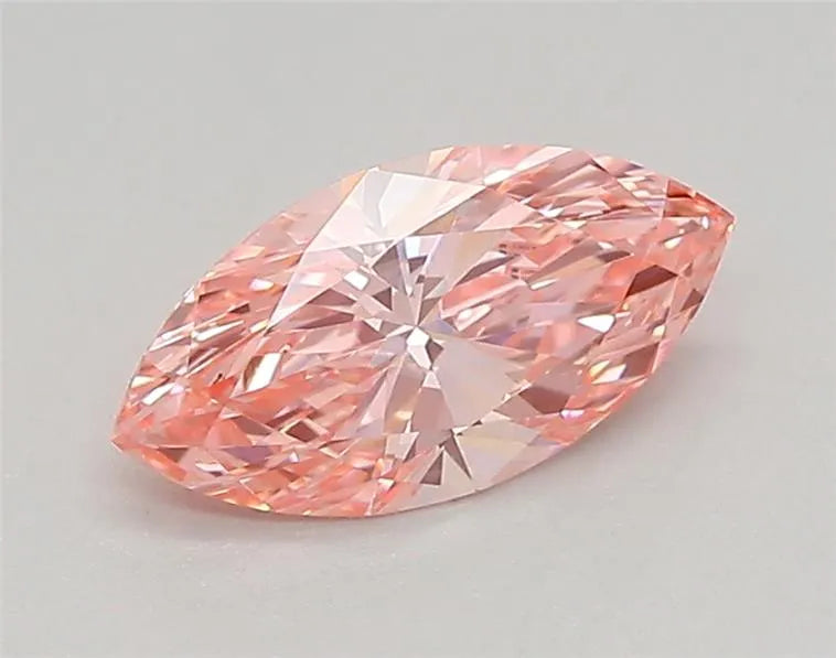 0.62ct Marquise Lab Grown Diamond (Colour Fancy Vivid Pink, Clarity VVS1, IGI Certified)