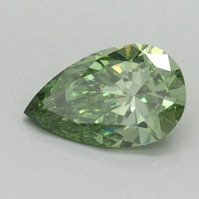 0.62ct Pear Lab Grown Diamond (Colour Fancy Vivid Green, Clarity VS1, IGI Certified)
