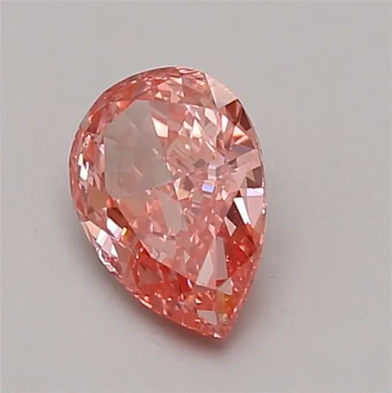 0.62ct Pear Lab Grown Diamond (Colour Fancy Vivid Pink, Clarity VVS2, Cut VG, IGI Certified)