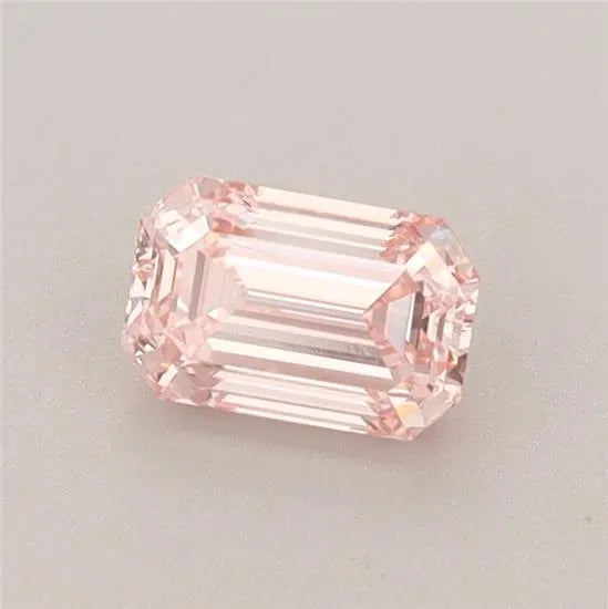 0.63ct Emerald Lab Grown Diamond (Colour Fancy Intense Pink, Clarity VS2, IGI Certified)