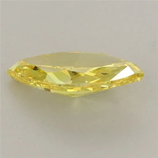 0.63ct Marquise Lab Grown Diamond (Colour Fancy Vivid Yellow, Clarity VS1, IGI Certified)