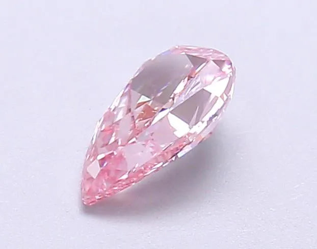 0.63ct Pear Lab Grown Diamond (Colour Fancy Vivid Pink, Clarity VS1, IGI Certified)