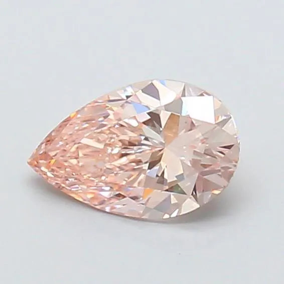 0.63ct Pear Lab Grown Diamond (Colour Light Pinkish Brown, Clarity VVS2, IGI Certified)