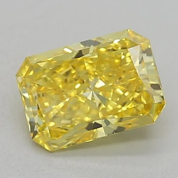 0.63ct Radiant Lab Grown Diamond (Colour Fancy Vivid Yellow, Clarity VVS1, IGI Certified)