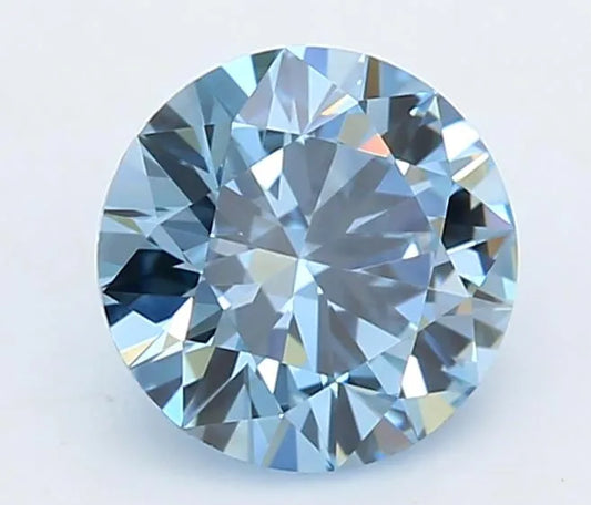 0.63ct Round Lab Grown Diamond (Colour Fancy Intense Blue, Clarity VVS1, Cut EX, IGI Certified)