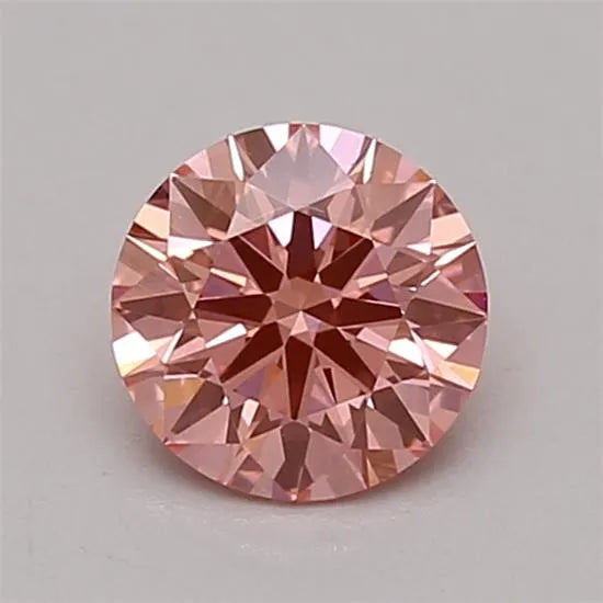 0.63ct Round Lab Grown Diamond (Colour Fancy Vivid Pink, Clarity VS1, Cut ID, IGI Certified)