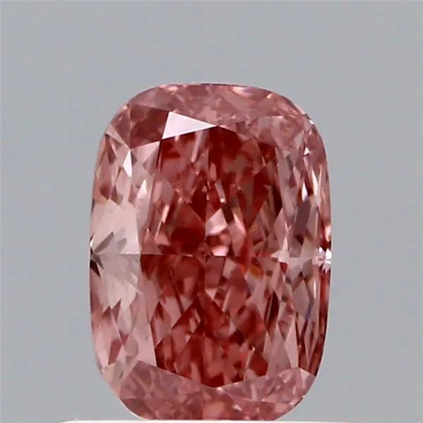 0.64ct Cushion brilliant Lab Grown Diamond (Colour Fancy Vivid Pink, Clarity VS1, IGI Certified)