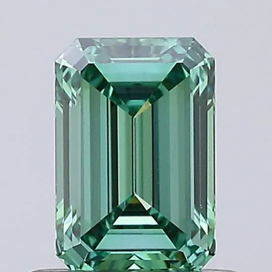 0.64ct Emerald Lab Grown Diamond (Colour Fancy Vivid Green, Clarity VS1, IGI Certified)