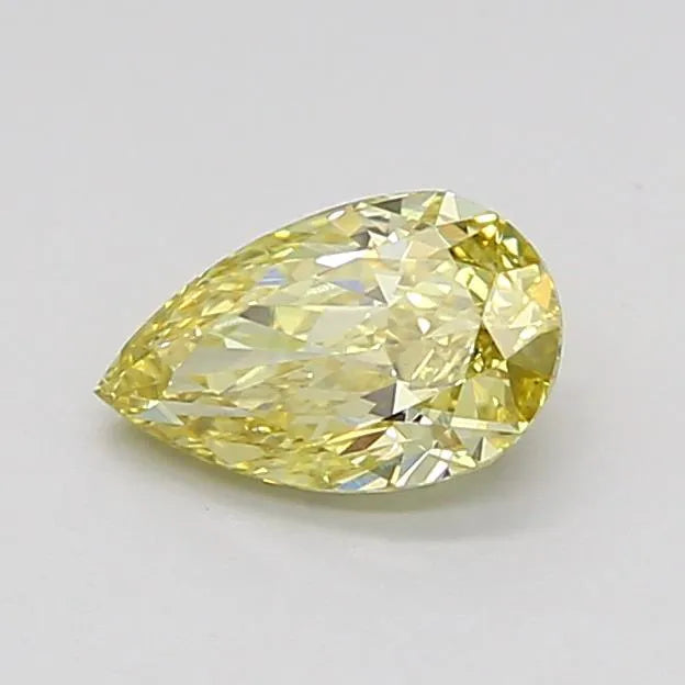 0.64ct Pear Lab Grown Diamond (Colour Fancy Yellow, Clarity VS1, IGI Certified)