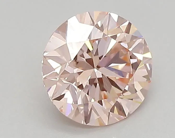 0.64ct Round Lab Grown Diamond (Colour Fancy Intense Pink, Clarity IF, Cut ID, IGI Certified)
