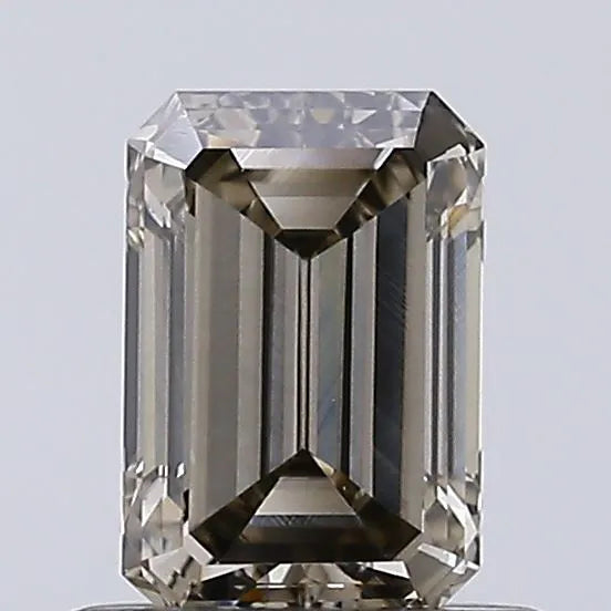 0.65ct Emerald Lab Grown Diamond (Colour Fancy Light Yellowish Gray, Clarity VS1, IGI Certified)