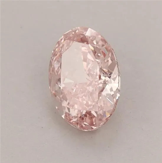 0.65ct Oval Lab Grown Diamond (Colour Fancy Vivid Pink, Clarity VS1, IGI Certified)