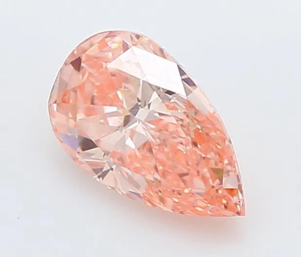 0.65ct Pear Lab Grown Diamond (Colour Fancy Vivid Pink, Clarity VS1, IGI Certified)