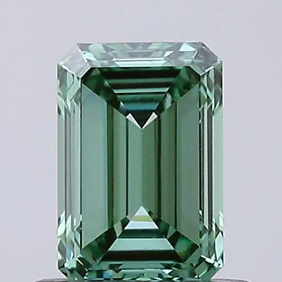 0.66ct Emerald Lab Grown Diamond (Colour Fancy Vivid Green, Clarity VVS2, IGI Certified)