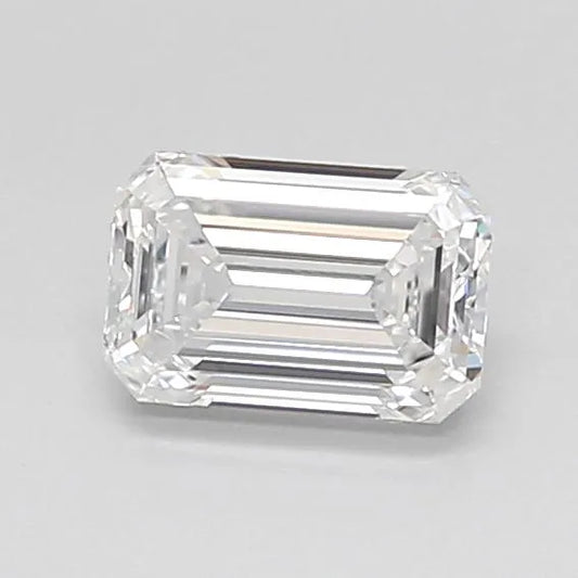 0.67ct Emerald Lab Grown Diamond (Colour D, Clarity IF, IGI Certified)