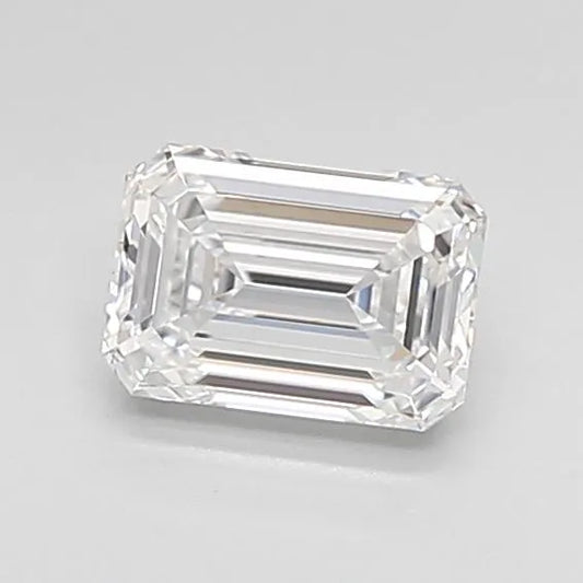 0.67ct Emerald Lab Grown Diamond (Colour D, Clarity IF, IGI Certified)