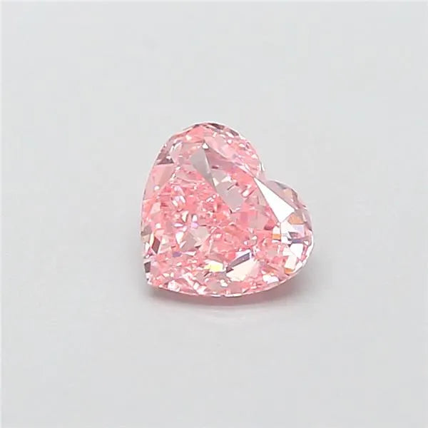 0.67ct Heart Lab Grown Diamond (Colour Fancy Vivid Pink, Clarity VS1, IGI Certified)