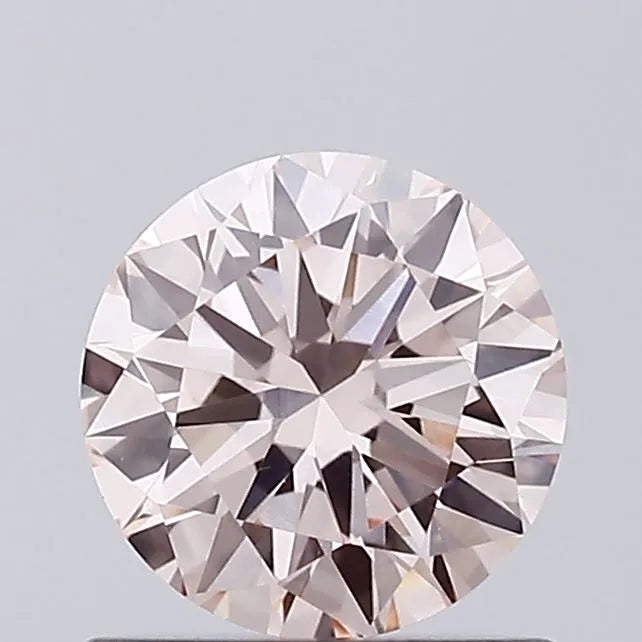0.67ct Round Lab Grown Diamond (Colour Fancy Light Pink, Clarity VVS2, Cut EX, IGI Certified)