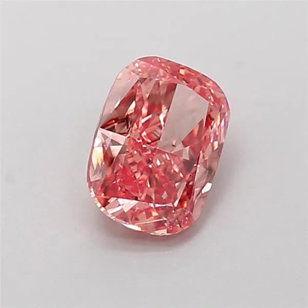 0.68ct Cushion modified Lab Grown Diamond (Colour Fancy Vivid Pink, Clarity VS2, IGI Certified)