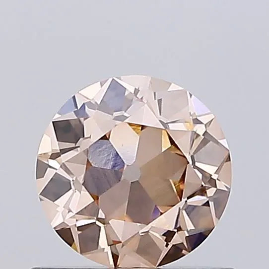 0.68ct European cut Lab Grown Diamond (Colour Fancy Light Brown, Clarity VVS1, IGI Certified)